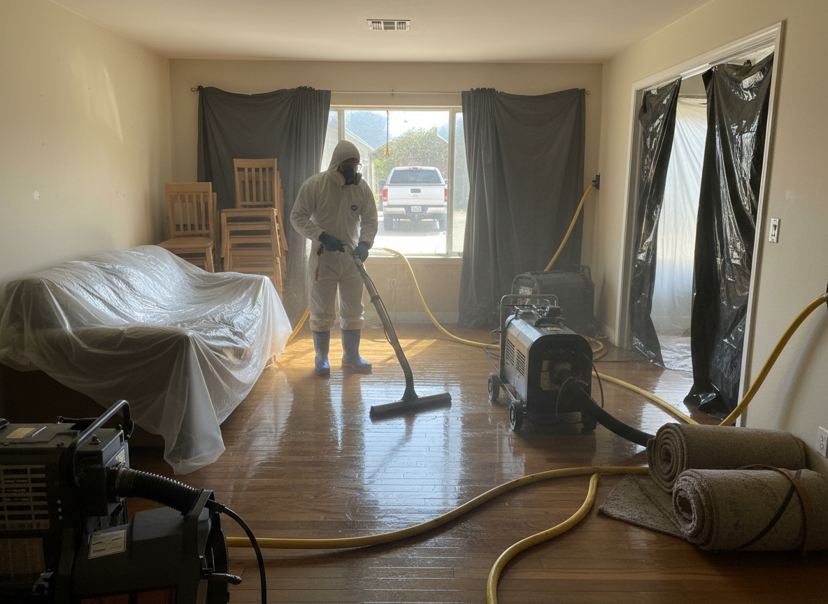 Emergency Water Cleanup in California, Newport Coast