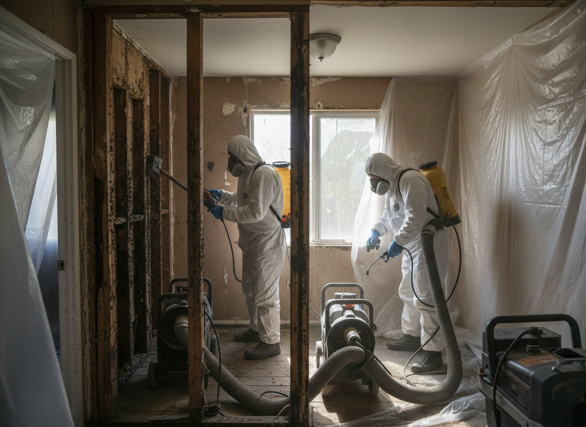 Mold Remediation After Water Damage in California, Newport Coast