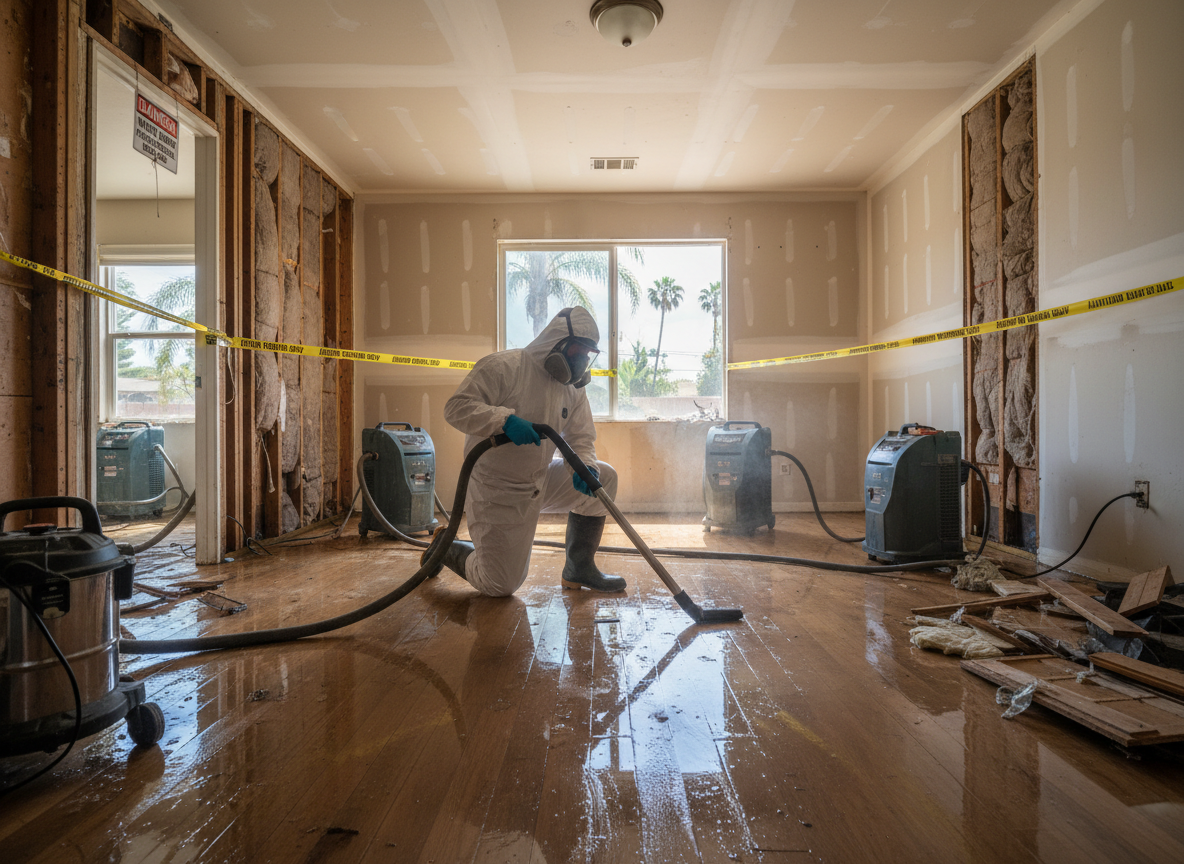 Water Leak Restoration in California, Newport Coast